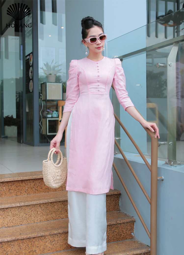 Áo dài cách tân viền bèo, Áo dài đỏ đô cổ bèo kèm chân váy lụa mềm trắng  tết 2022 | Shopee Việt Nam