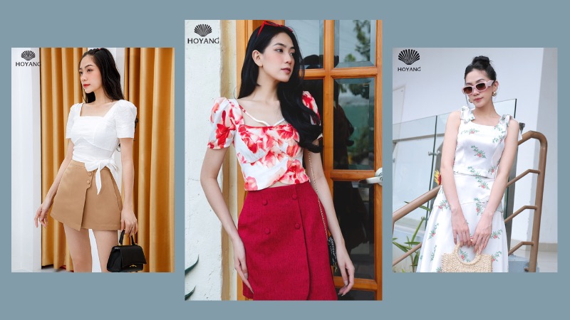 Khoe trọn khung xương quai xanh cực gợi cảm với chiếc áo croptop cổ vuông