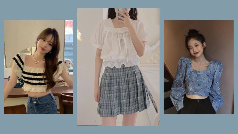 Phối đồ với những mẫu áo croptop Hàn Quốc cực dễ thương, xinh xắn