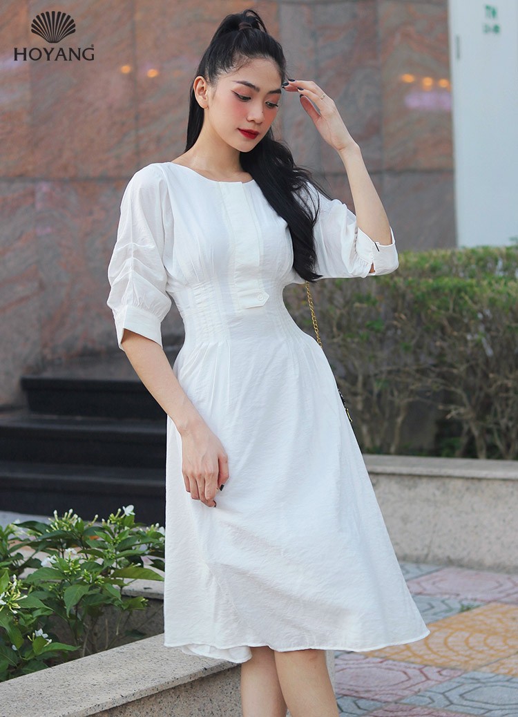 HCMĐầm Suông Dáng Dài Tay Lỡ Váy Suông Nữ Cổ Tròn Họa Tiết Chất Thun  Cotton Hàng VNXK  Lazadavn