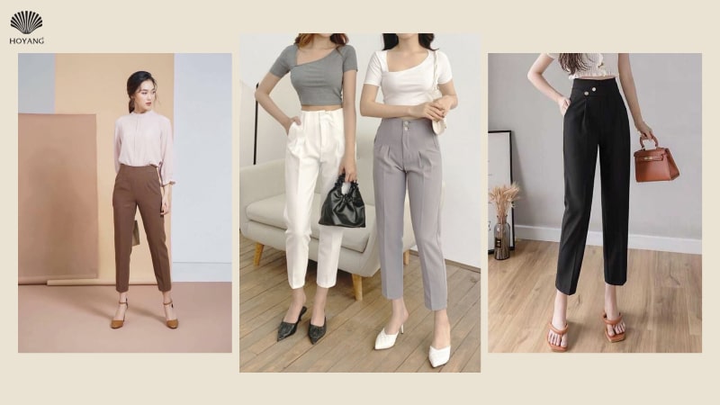 Quần baggy lửng trẻ trung, lịch sự
